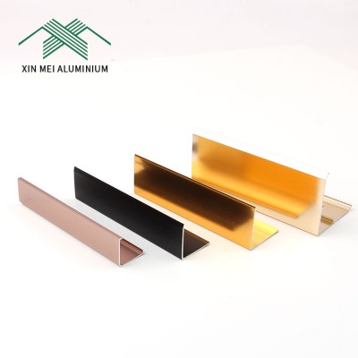 New Product 15mm 18mm 20mm 25mm Flexible Aluminum Flooring Board Tile Trim Line For Floor