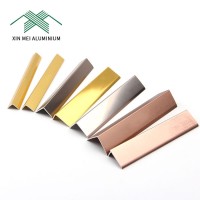 Aluminum wooden floor tile trim