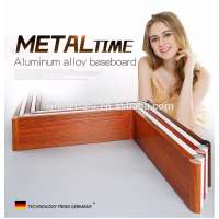 Waterproof Aluminum alloy flexible Skirting Board baseboard for flooring & kitchen cabinet